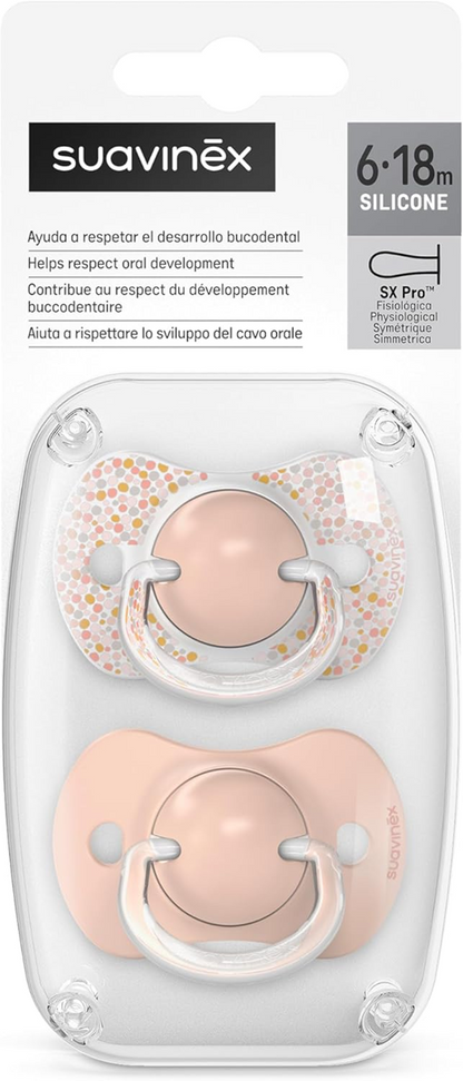 SUAVINEX sucette apaisante SX PRO x2 silicone 6-18 mois
