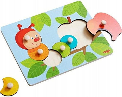 HABA Gąsienica Mina puzzle 6 elementów 12 m+ drewn