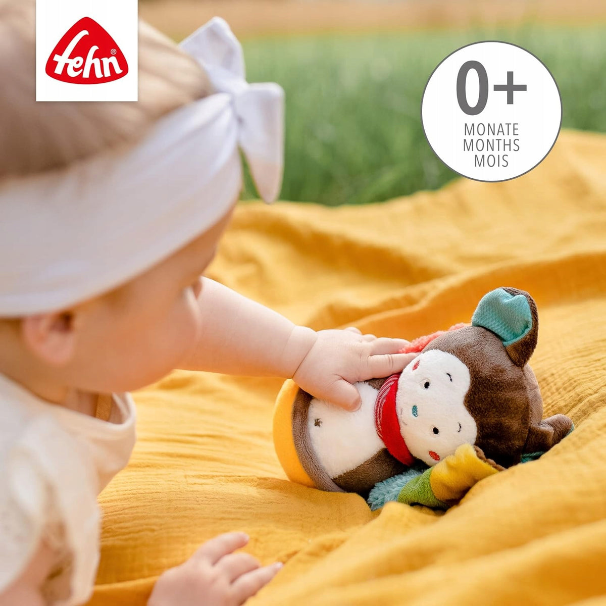 FEHN Nietoperz wańka WSTAŃKA 20cm grzechotka – zdjęcie produktu 3