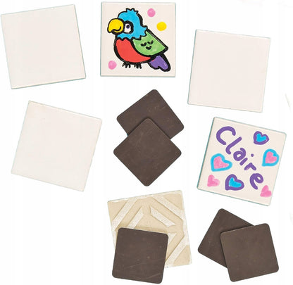BAKER ROSS aimants en céramique à décorer 4,5 x 4,5 cm lot de 10