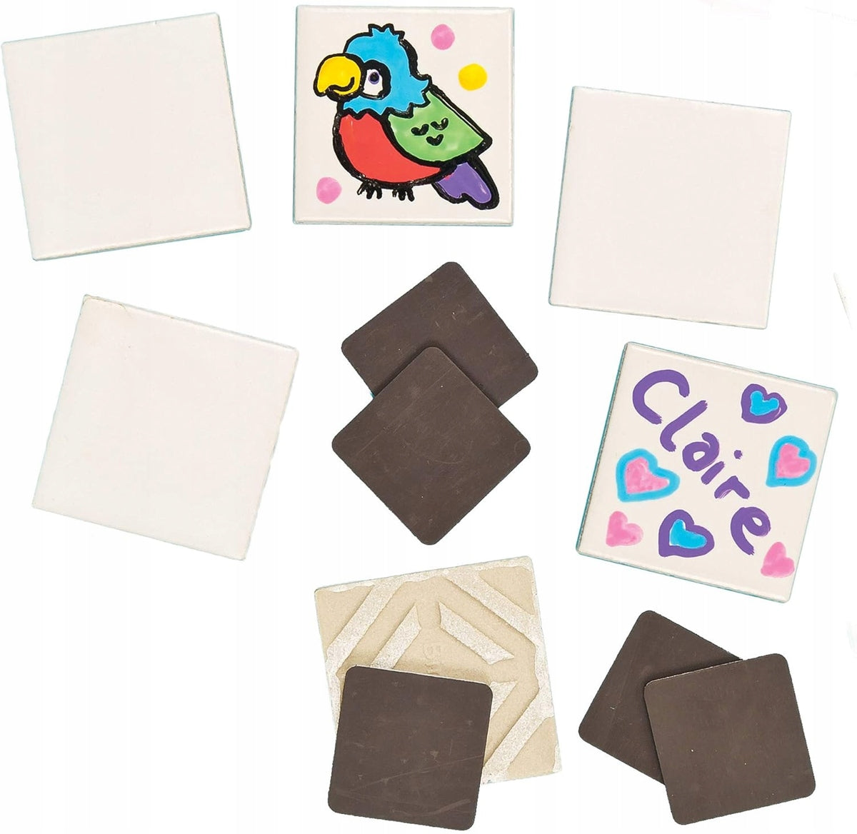 BAKER ROSS magneți ceramici pentru decorare 4,5 x 4,5 cm 10 bucăți