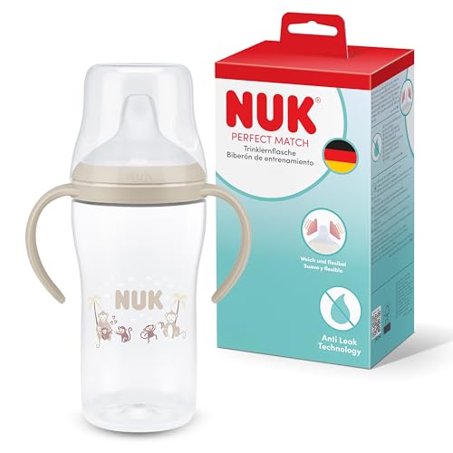 NUK Perfect Match Learner kubek treningowy 260 ml od 6 mies. z antypoślizgowymi uchwytami i systemem przeciw wyciekaniu