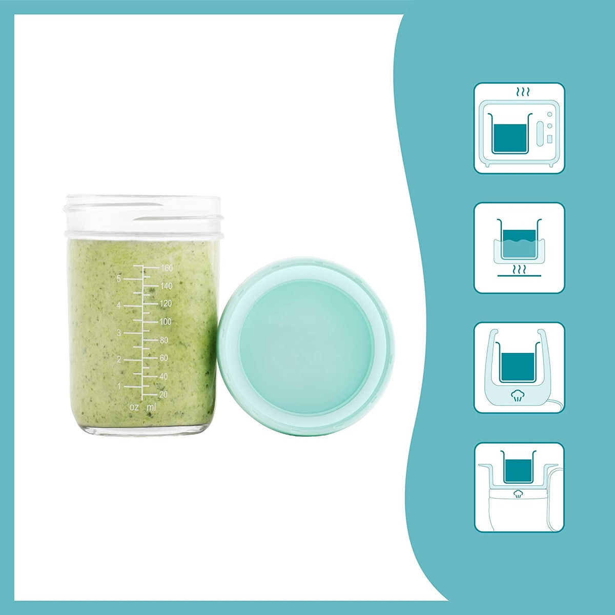BABYMOOV Babybols GLASBEHÄLTER 4 × 220 ml – Produktfoto 4