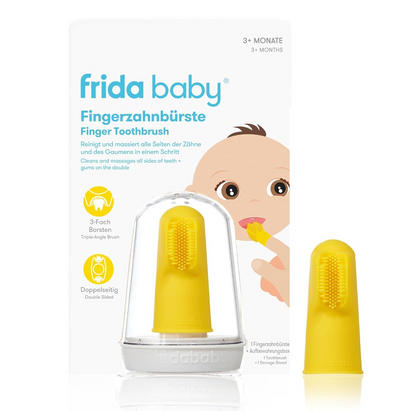 FRIDA BABY silikonowa szczoteczka do zębów na palec + pudełko etui