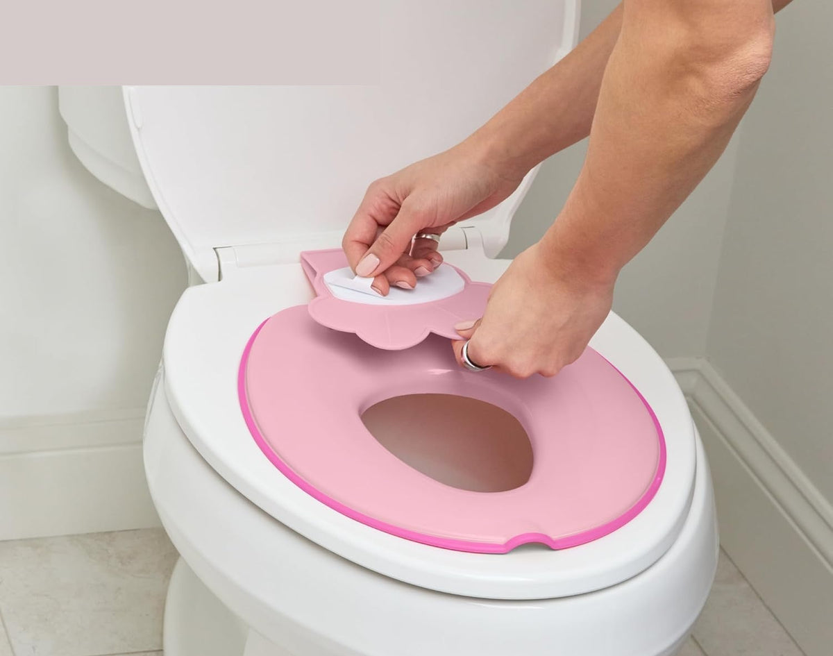 BRIGHT STARTS Flip & Sit réducteur de toilettes 18 mois et + 23 kg DISNEY MINNIE