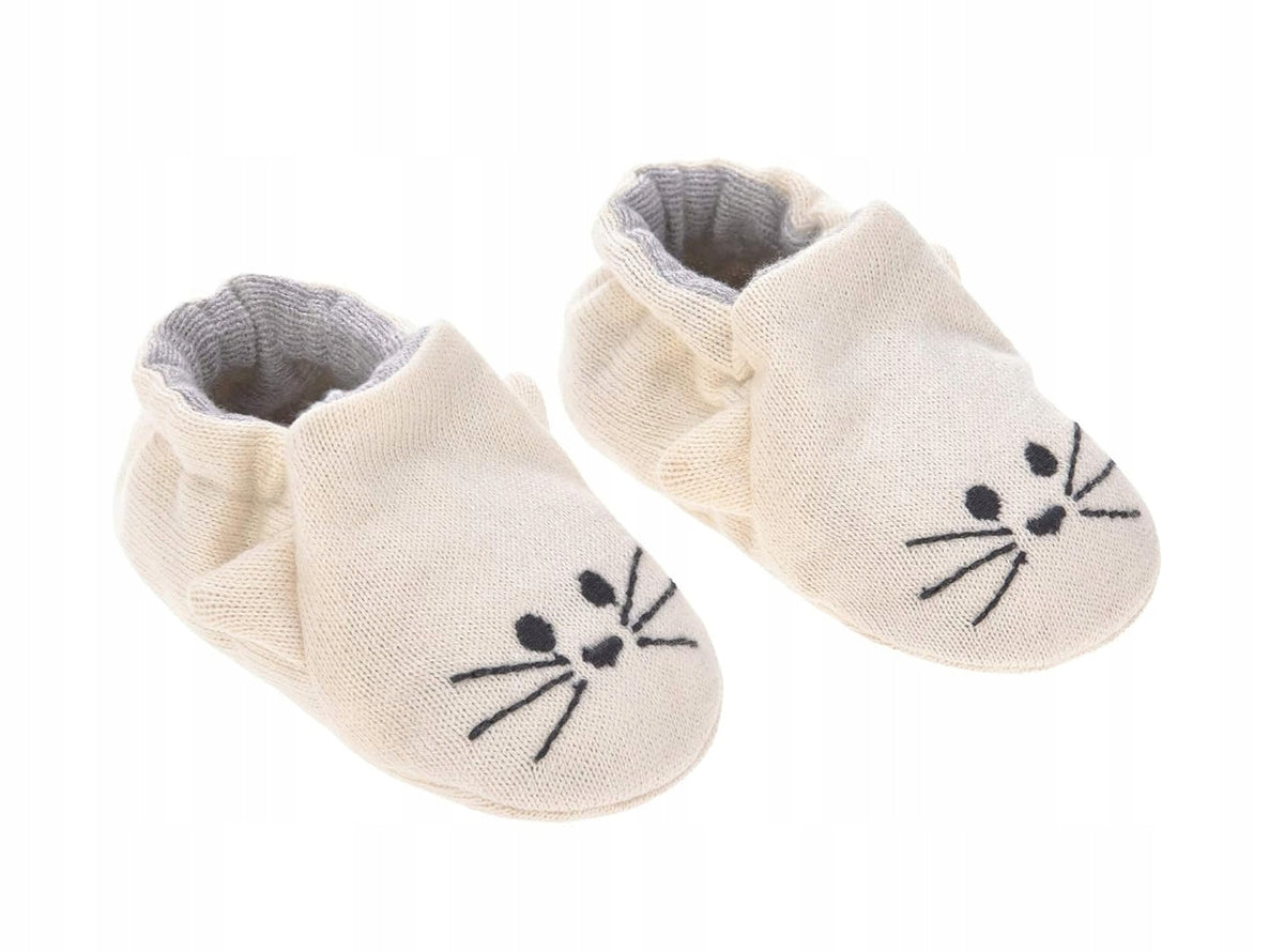LASSIG Litle Chums Cat BUTY DLA NIEMOWLĄT z bawełny organicznej + worek