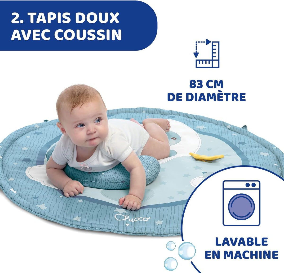CHICCO Enjoy Colors Gym 3-in-1 Spieldecke + Projektor
