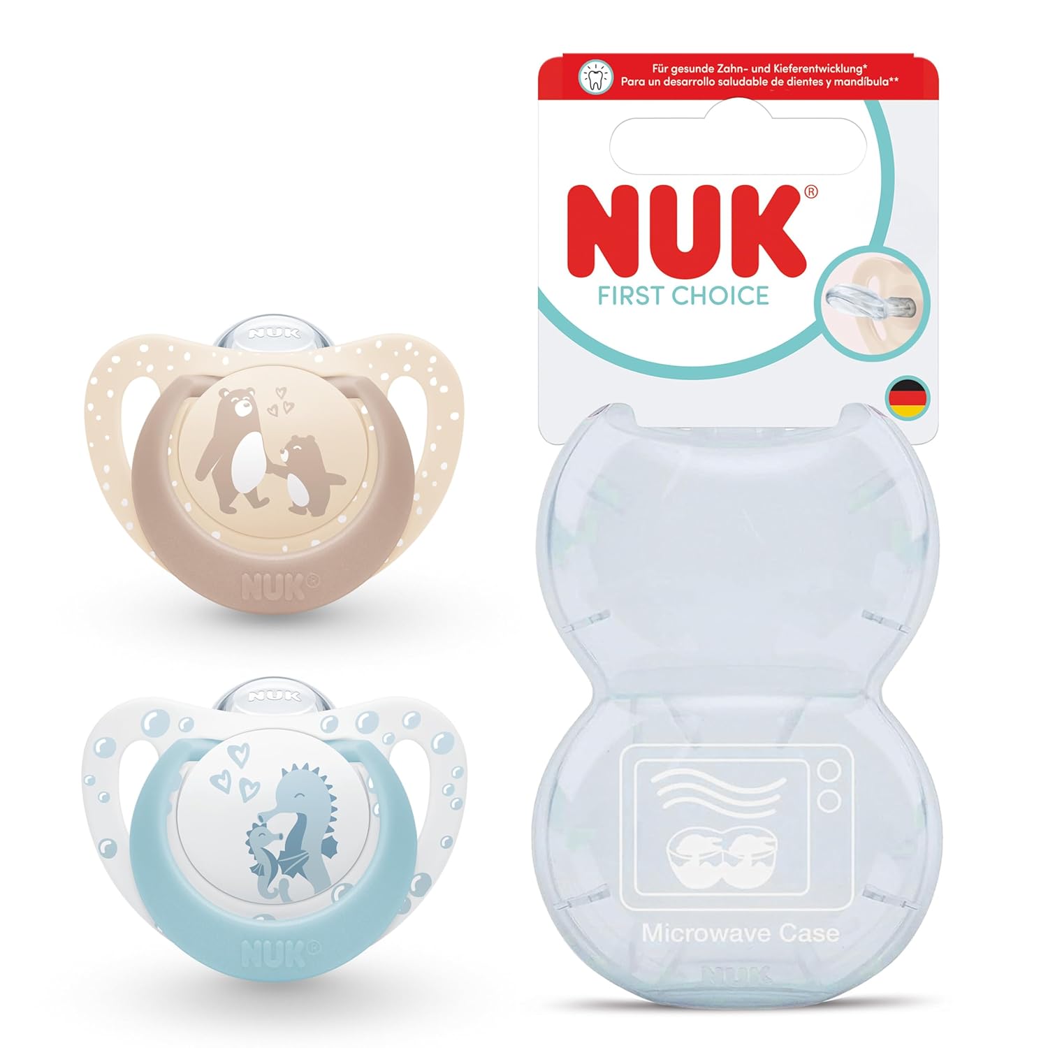 Suzeta din silicon NUK First Choice x2, 0–6 luni