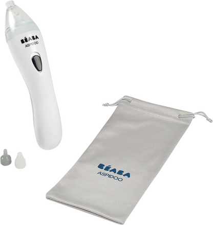 BEABA Aspidoo elektryczny aspirator do nosa 18,5 cm + 2 końcówki i etui