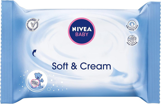 NIVEA BABY chusteczki nawilżane SOFT&CREAM x63