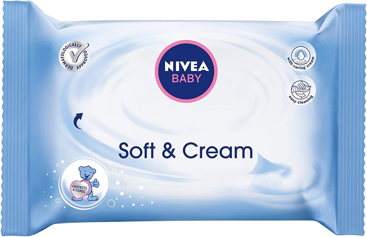 NIVEA BABY lingettes humides SOFT&CREAM x63