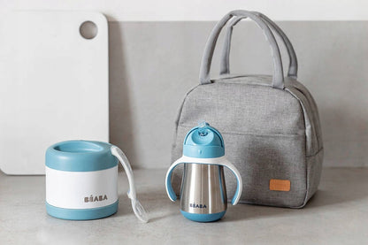 BEABA geïsoleerde thermotas + thermosfles drinkfles lepel
