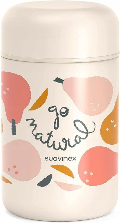 SUAVINEX Go Natural thermos alimentaire en acier 400 ml