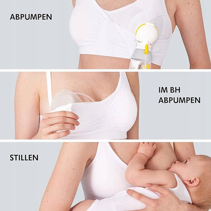 MEDELA biustonosz do karmienia i odciągania pokarmu 3w1 z wkładkami S – zdjęcie produktu 2