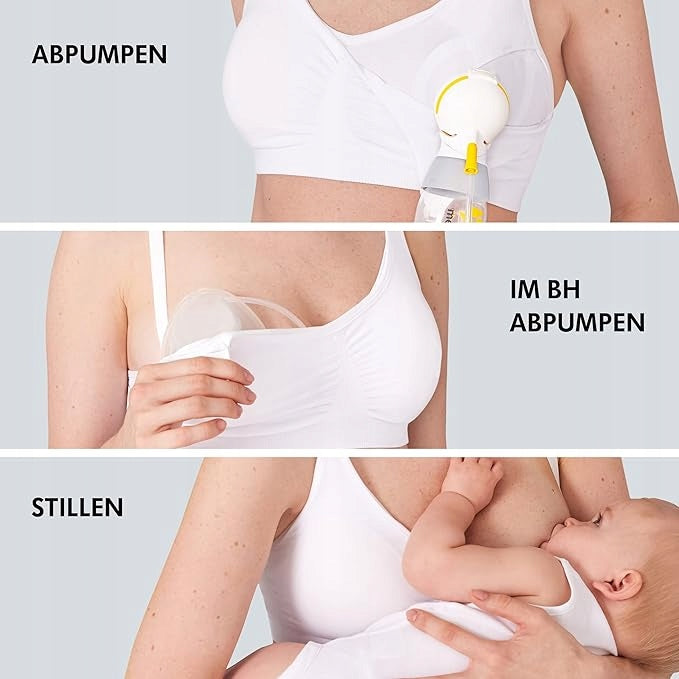 MEDELA amnings- och pump-bh 3-i-1 med inlägg S