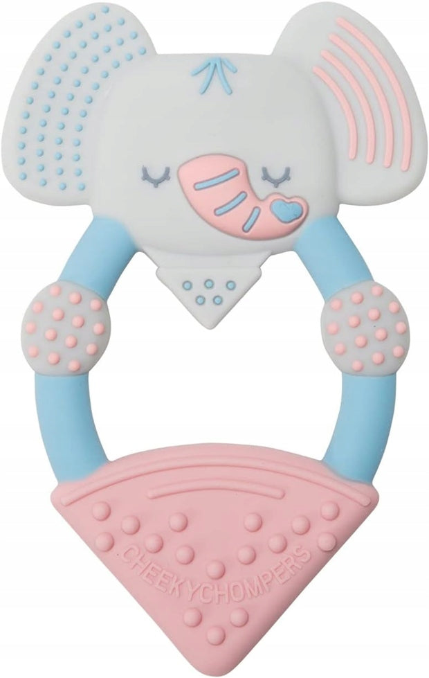 CHEEKY CHOMPERS anneau de dentition en silicone réfrigérant 7,5 x 11 cm ÉLÉPHANT DARCY