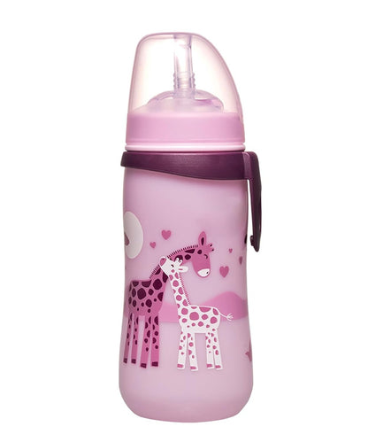 Gobelet paille anti-fuite NIP 330 ml 12 m+ GIRAFES