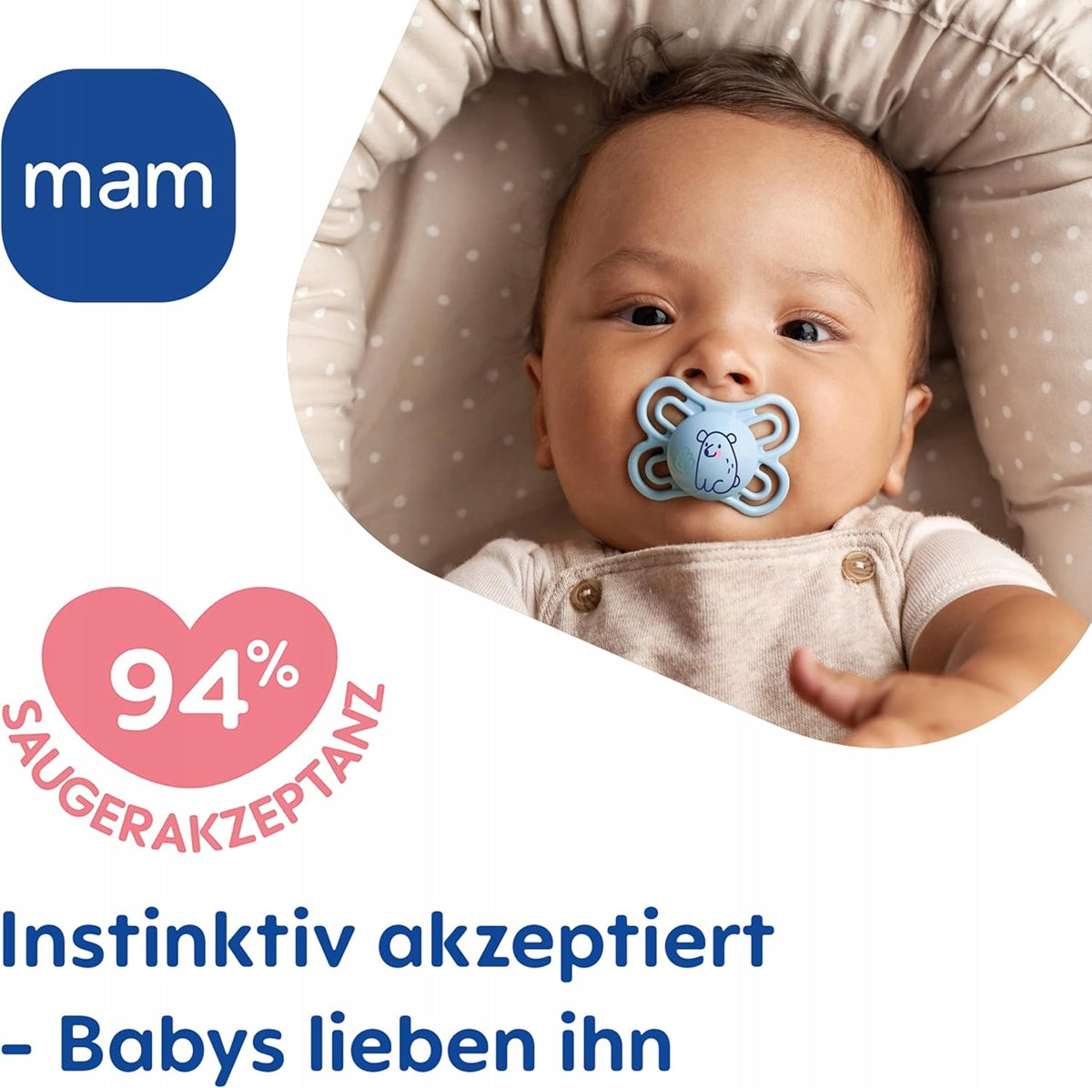 MAM Perfect smoczek uspokajający x2 0-6msc + box – zdjęcie produktu 3