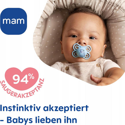 MAM Perfect smoczek uspokajający x2 0-6msc + box – zdjęcie produktu 3
