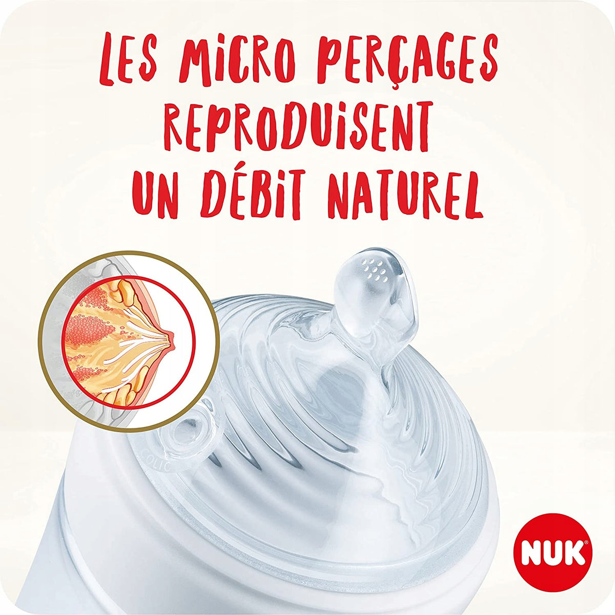 NUK Nature Sense zestaw butelek 260,150ml +smoczek z fizjologicznym smoczkiem i naturalnym przepływem