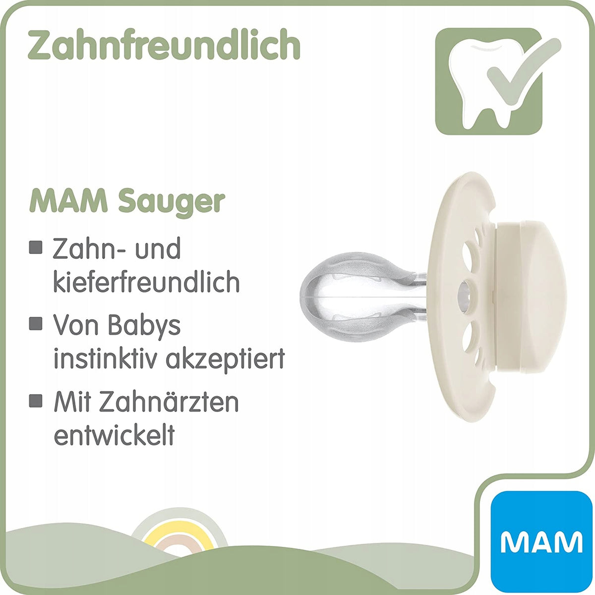 MAM PURE smoczek uspokajający x2 6-16 +box – zdjęcie produktu 4