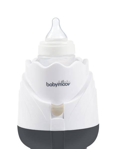 BABYMOOV Tulip podgrzewacz do butelek i słoiczków z butelką, biało-czarny, automatyczny podgrzewacz