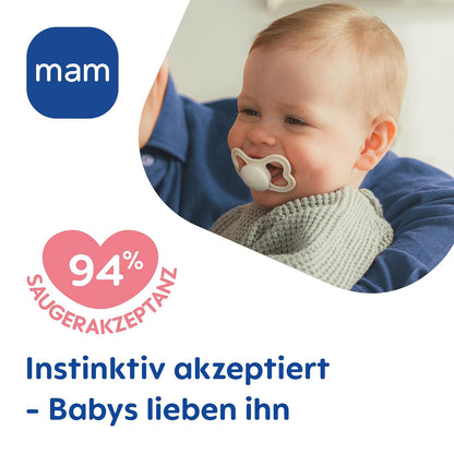 MAM Supreme szilikon cumi x2, 0–6 hó – termékfotó 2