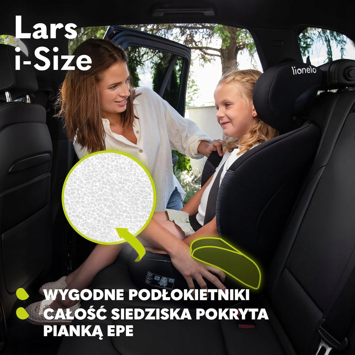 LIONELO Lars i-Size siège-auto groupes 2 et 3