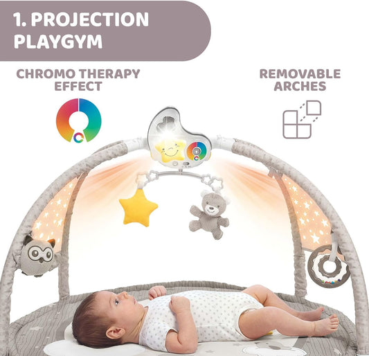 CHICCO Enjoy Colors Gym 3 az 1-ben oktató szőnyeg + projektor