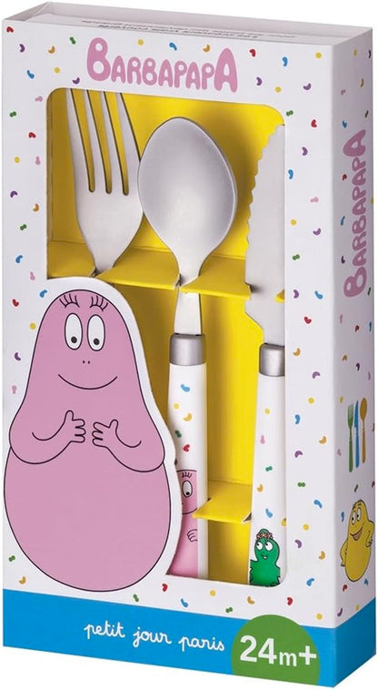 PETIT JOUR PARIS Barbapapa couverts en acier inoxydable 24 m+ O