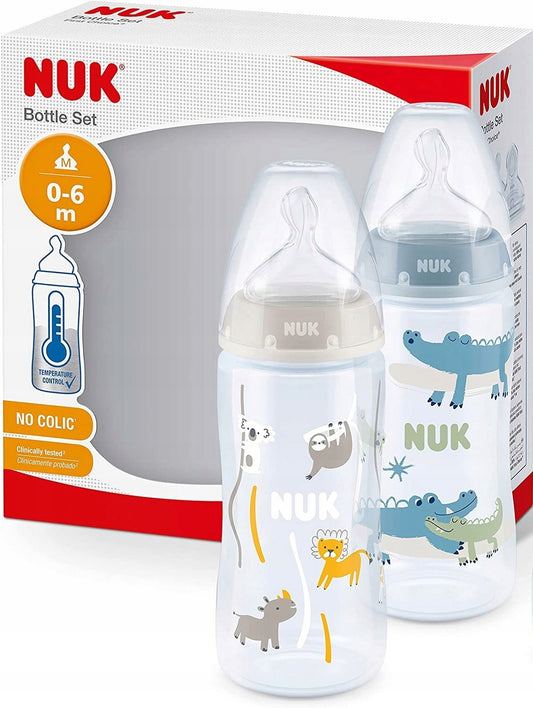 NUK No Colic flaskset 2x 300 ml 0-6