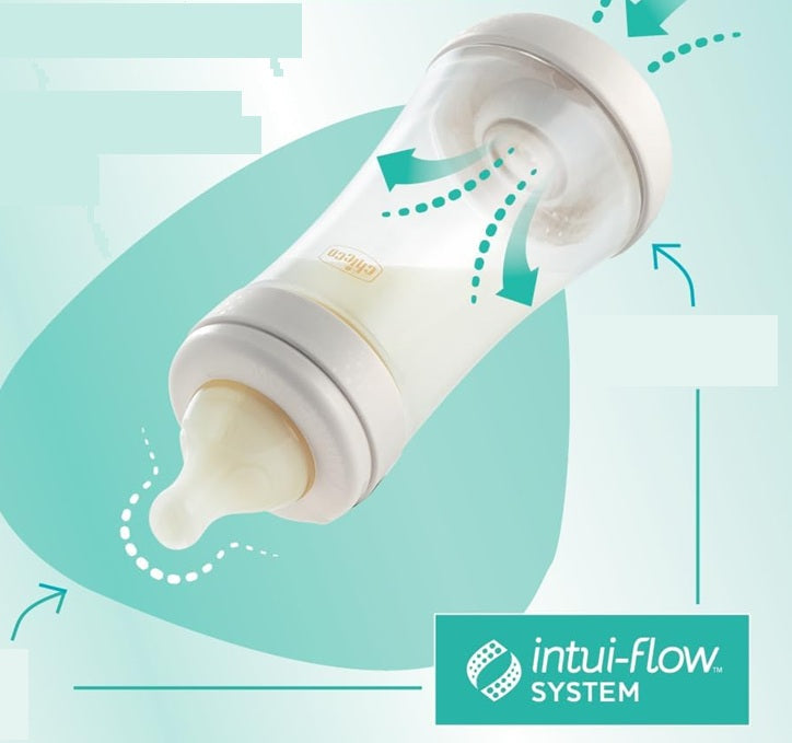 CHICCO Perfect 5 antikoliková fľaša 150 ml, cumlík 1 s pomalým prietokom 0+