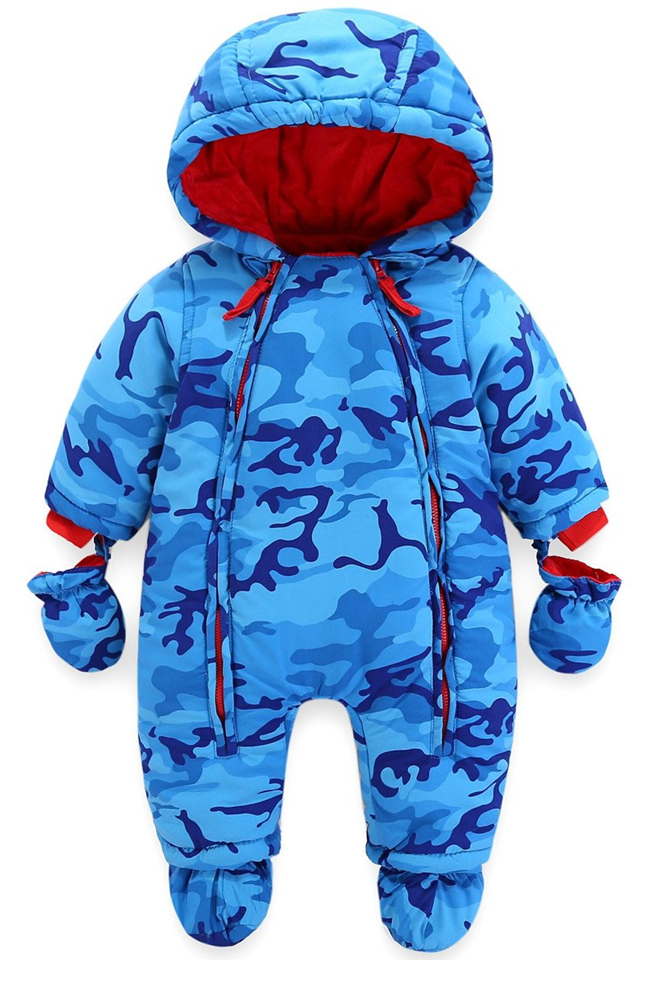 VINE combinaison d'hiver avec capuche 6-9 mois + moufles chaussons