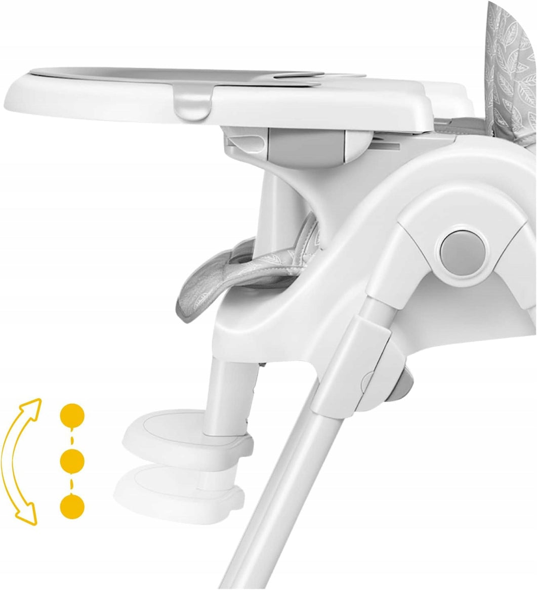 SKIDDOU MALIT chaise haute avec plateau réglable