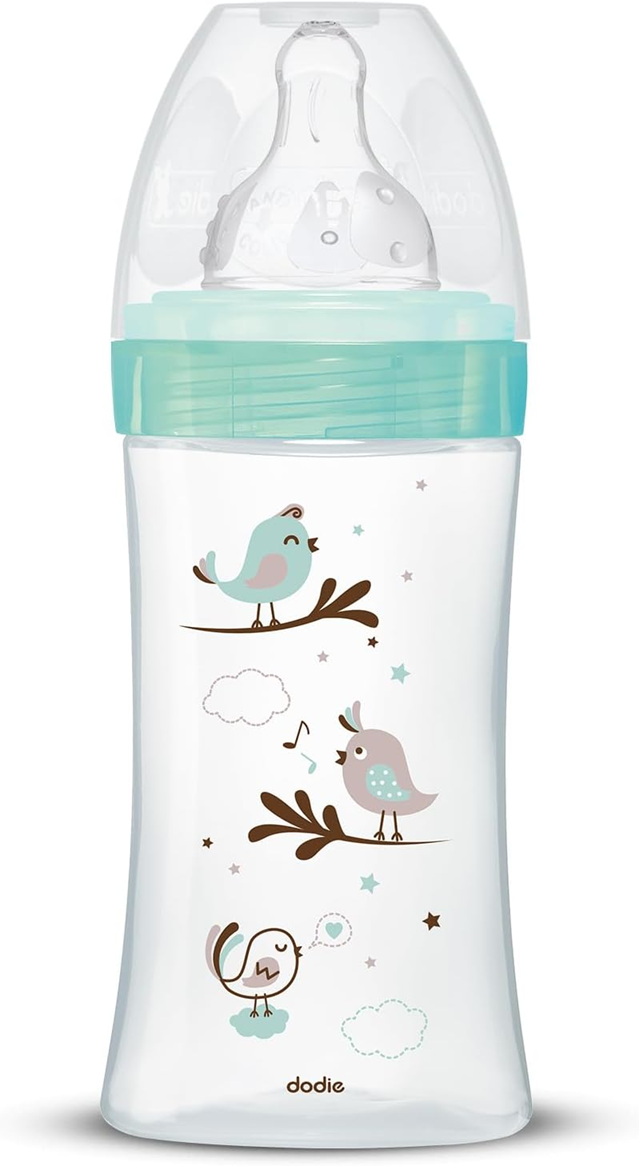 DODIE biberon en verre 270 ml 0-6 m tétine 2 débit moyen