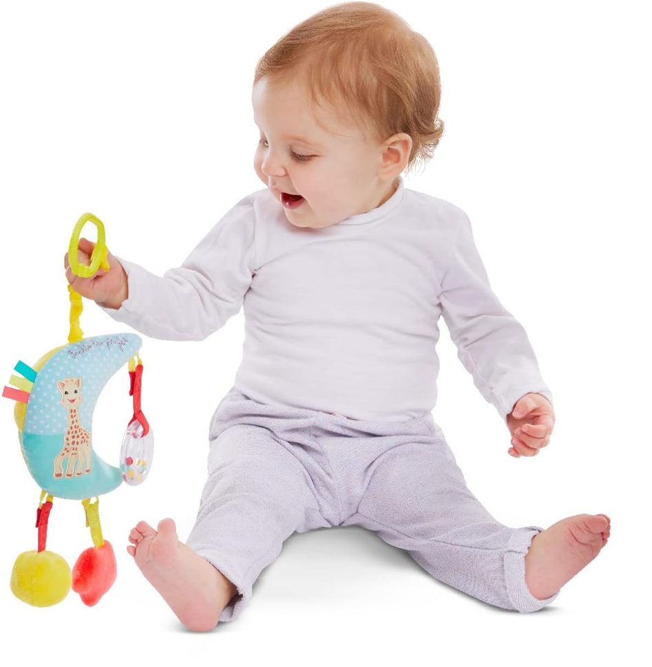 SOPHIE LA GIRAFE Spieluhr-Anhänger für Kinderwagen und Babybett, 28 cm, MOND – Produktfoto 3