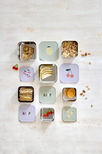 Lässig Happy Fruits boîtes en acier pour collations 3 pièces