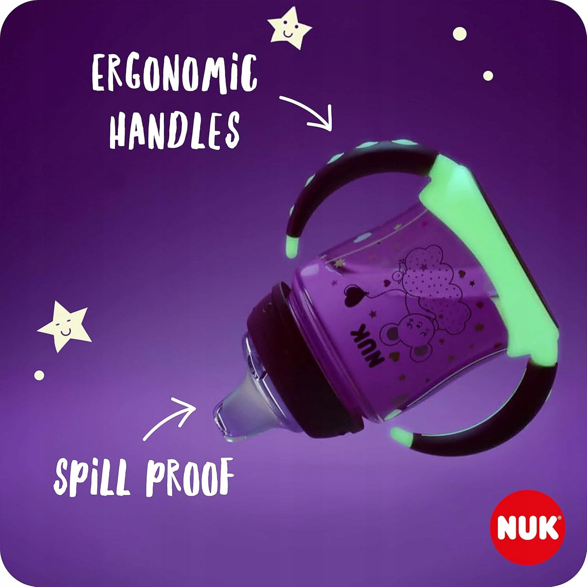 NUK Learner CupLearner cupAge 6 m+colour pinkcapacity 150 mlmaterials polypropylene, siliconeBPA-freeNew