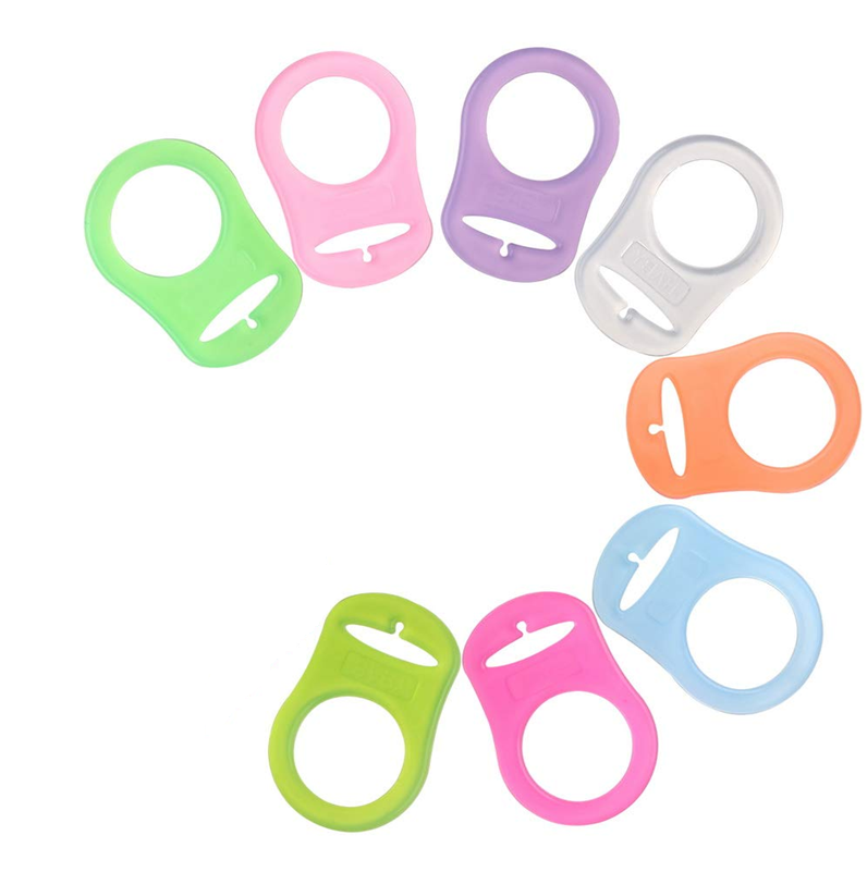 BABY poignées en silicone pour chaînes de sucette 8 pièces