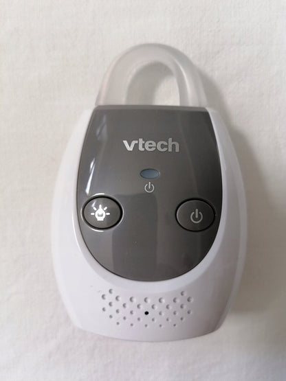 VTECH BM1100 cyfrowa niania elektroniczna DECT, szara jednostka rodzica z przyciskami i wskaźnikiem