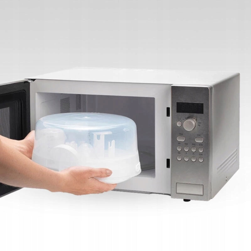 TOMMEE TIPPEE sterylizator mikrofalowy + smoczek