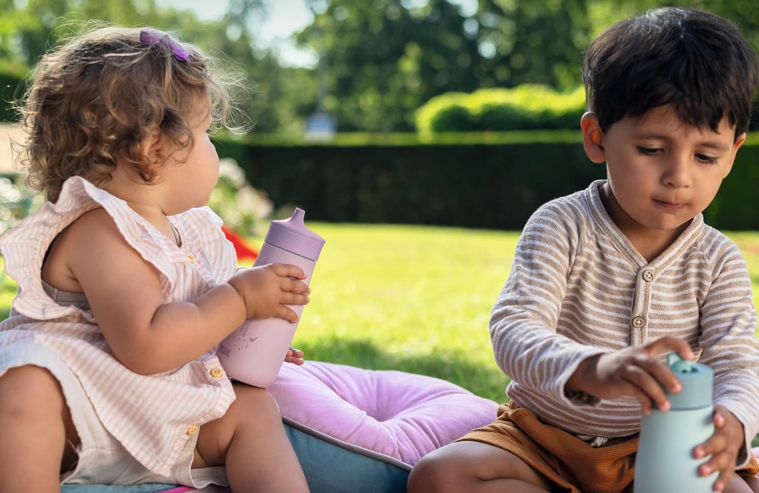 NUK Mini-Me Sip Stahlflasche mit hartem Mundstück, 300 ml, ab 9 Monaten, FUCHS – Produktfoto 4