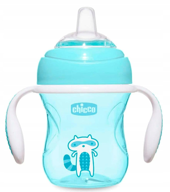 CHICCO Transition Cup kubek niekapek z ustnikiem i uchwytami 200 ml 4 m+