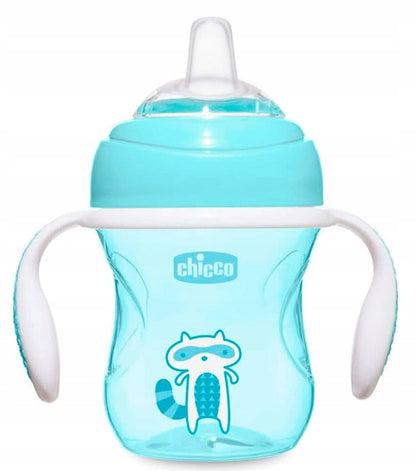 CHICCO Transition Cup kubek niekapek z ustnikiem i uchwytami 200 ml 4 m+