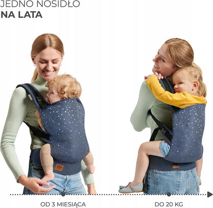 KINDERKRAFT NINO CONFETTI marsupiu ergonomic pentru bebeluși