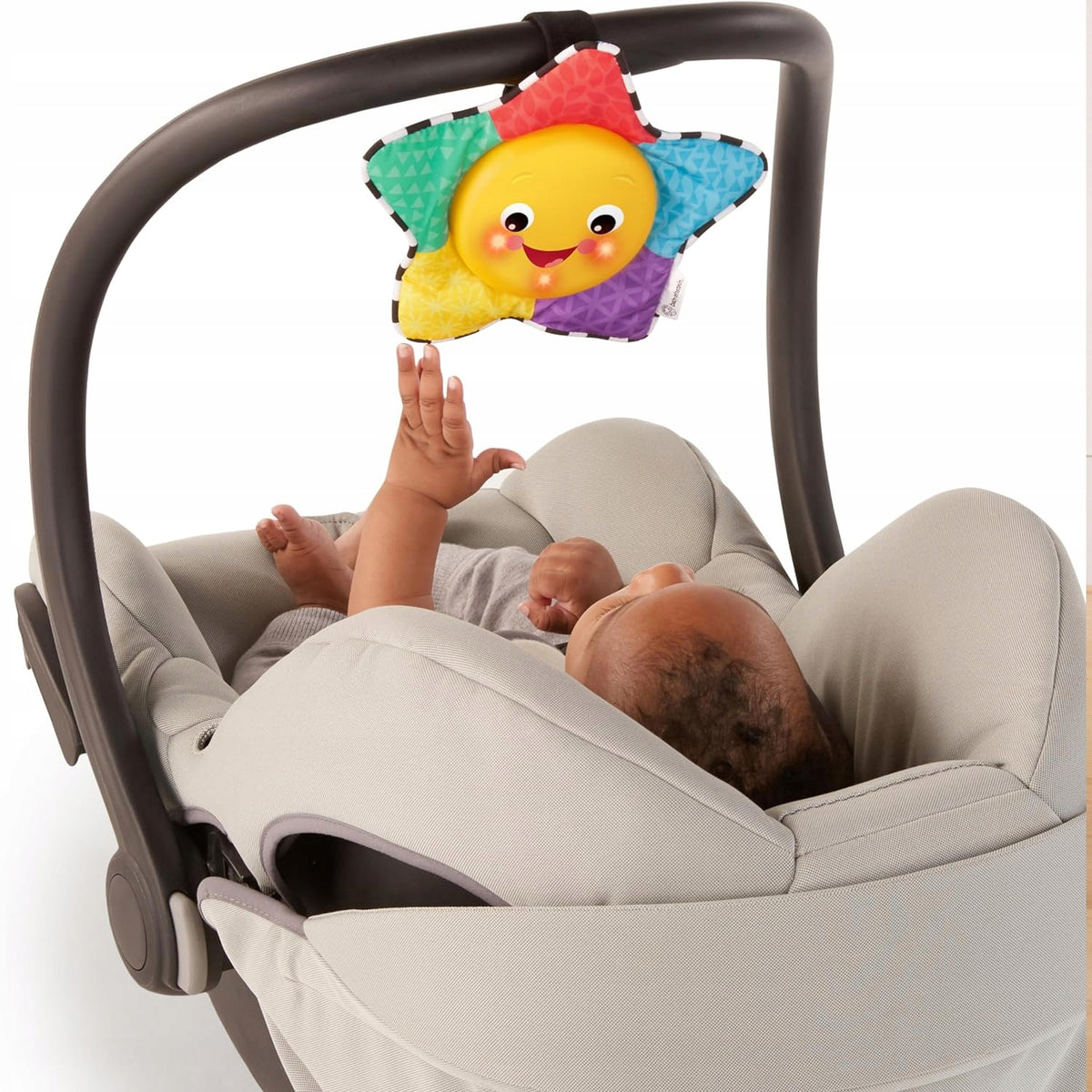 BABY EINSTEIN zabawka muzyczna ze światełkami GWIAZDA 19 cm, kolorowa gwiazdka dla niemowląt 3 m+