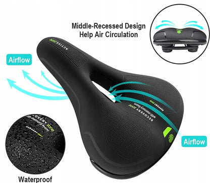 AYAMAYA selle de vélo MTB et trekking en mousse 18,5 x 26 cm