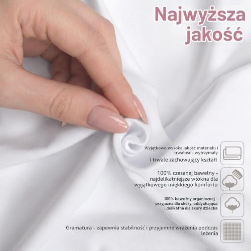 BABYBAY Deluxe Organic drap-housse 89x50 cm blanc