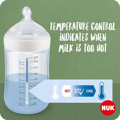 NUK for Nature zestaw 2 x butelka + smoczek kontrola temperatury