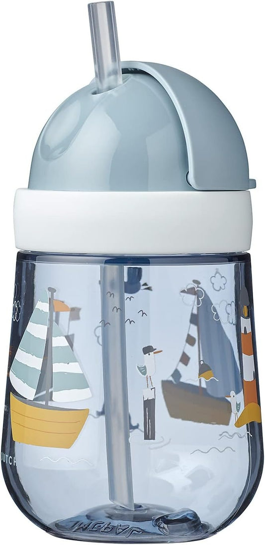 MEPAL Straw Cup - gobelet anti-fuite avec paille, 9 m+, 300 ml, MER